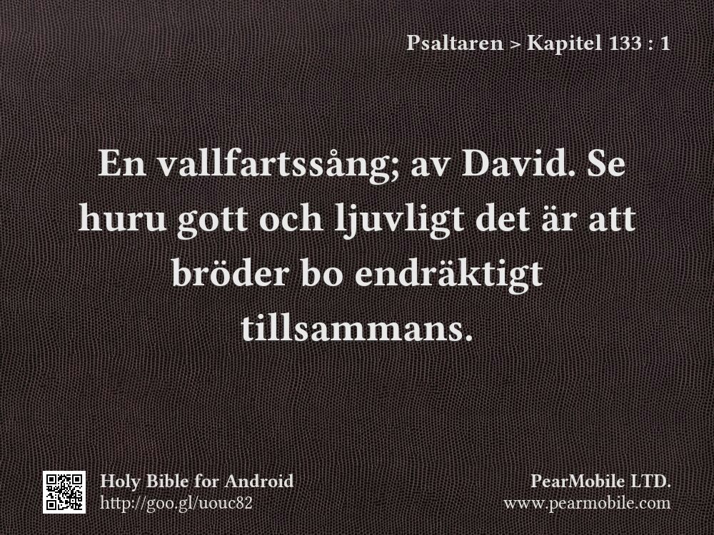 Psaltaren, Kapitel 133:1